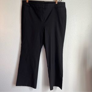 Ninety Woman Plus Size Black Stretch Straight Leg Dress Pants 20W